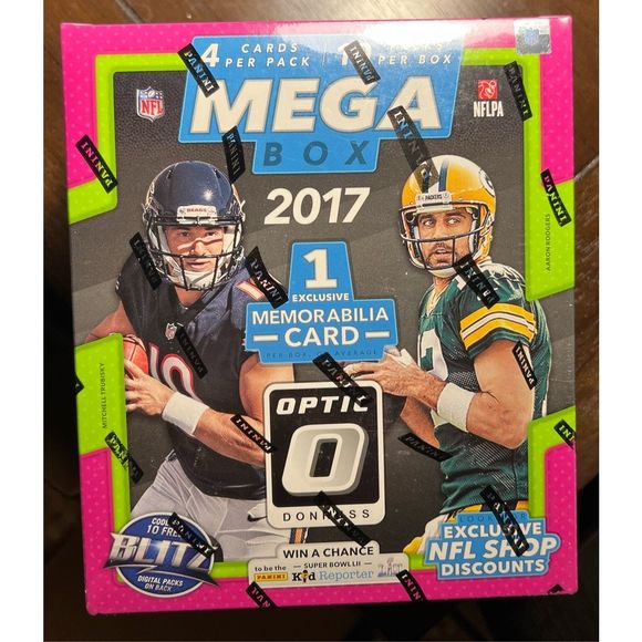 🎁 2017 Donruss Optic Mega Box Football Sealed - Picture 1 of 3